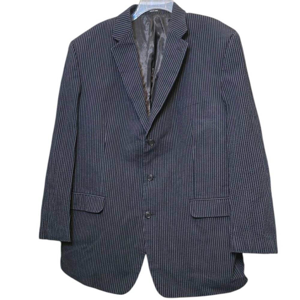 CALVIN KLEIN Pin Stripe Casual Blazer Jacket sz 48L